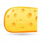 Slice of Gruyere Cheese
